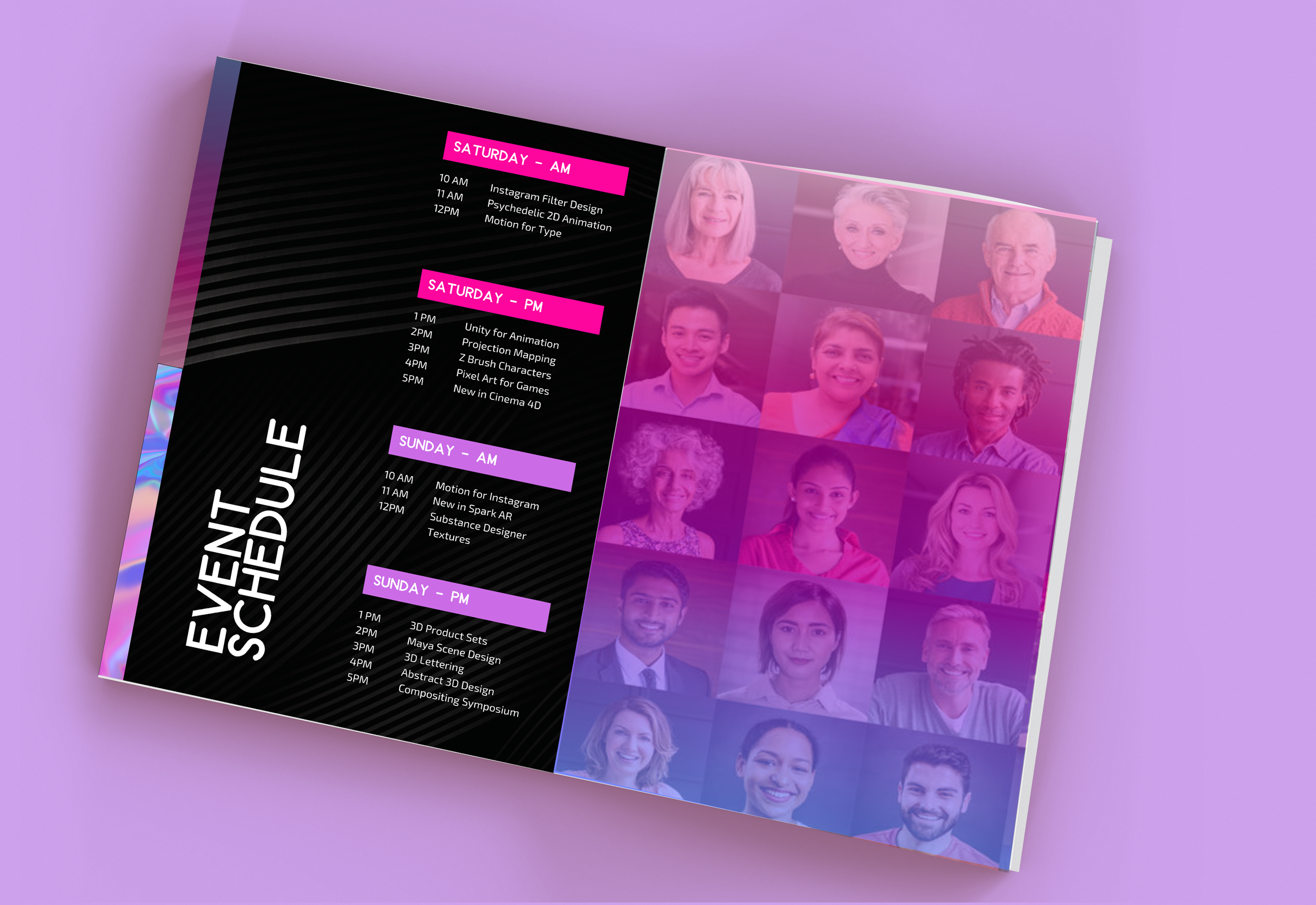 schedule printed out